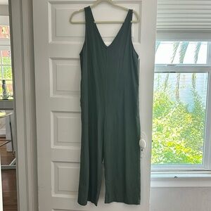 XS green jumpsuit